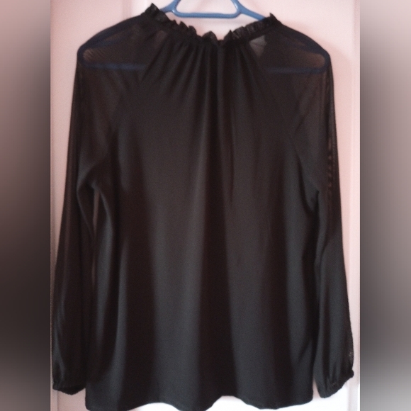 NWT Anne Klein Blouse Black - Picture 4 of 7